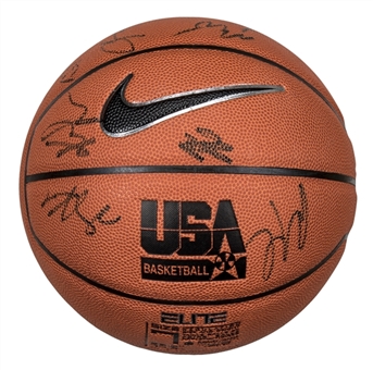 2010 Team USA Mens Basketball Team Signed Basketball With 11 Signatures- 1 of 50 (JSA & Letter of Provenance) 